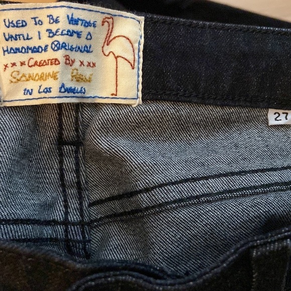 NWT Sandrine Rose Mixed Denim Zipper Jeans, size 27 - Picture 8 of 9
